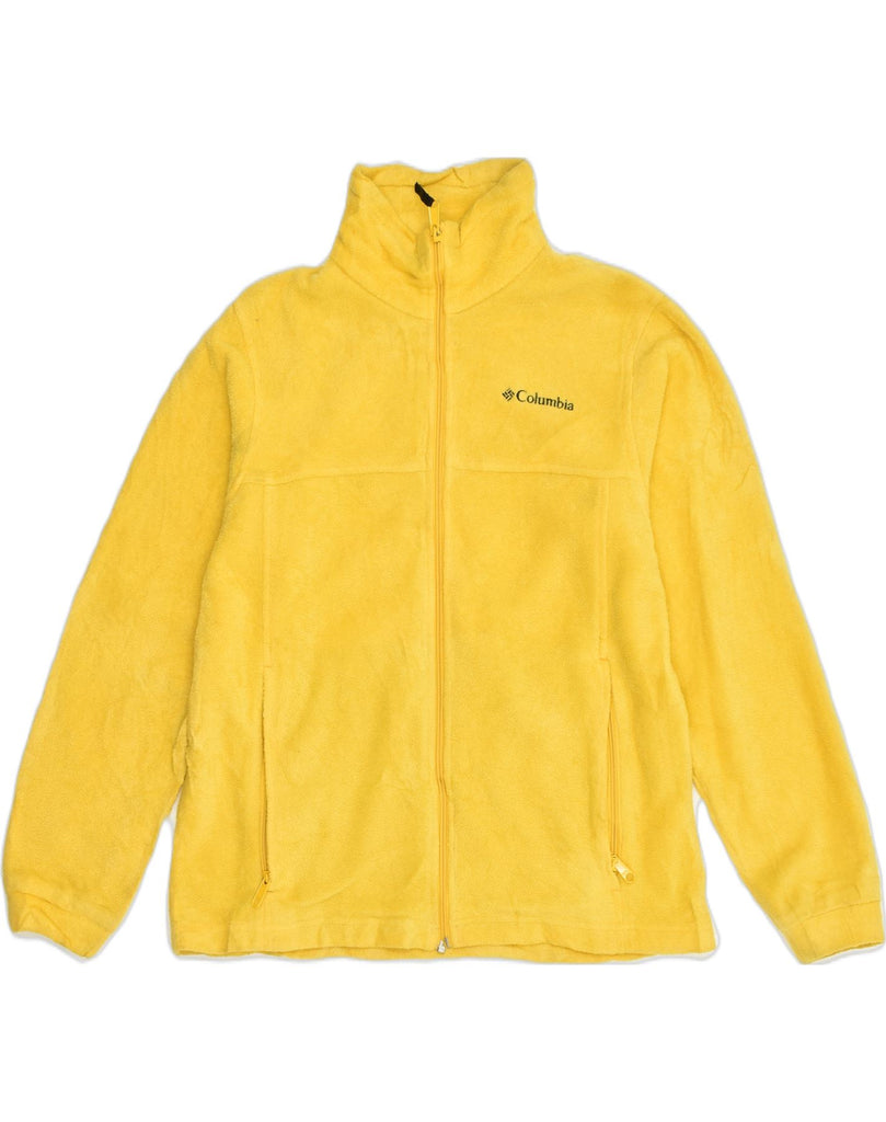 COLUMBIA Girls Fleece Jacket 14-15 Years Yellow Polyester | Vintage Columbia | Thrift | Second-Hand Columbia | Used Clothing | Messina Hembry 