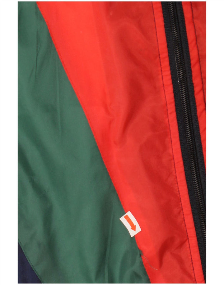 VINTAGE Mens Tracksuit Top Jacket Large Multicoloured Colourblock