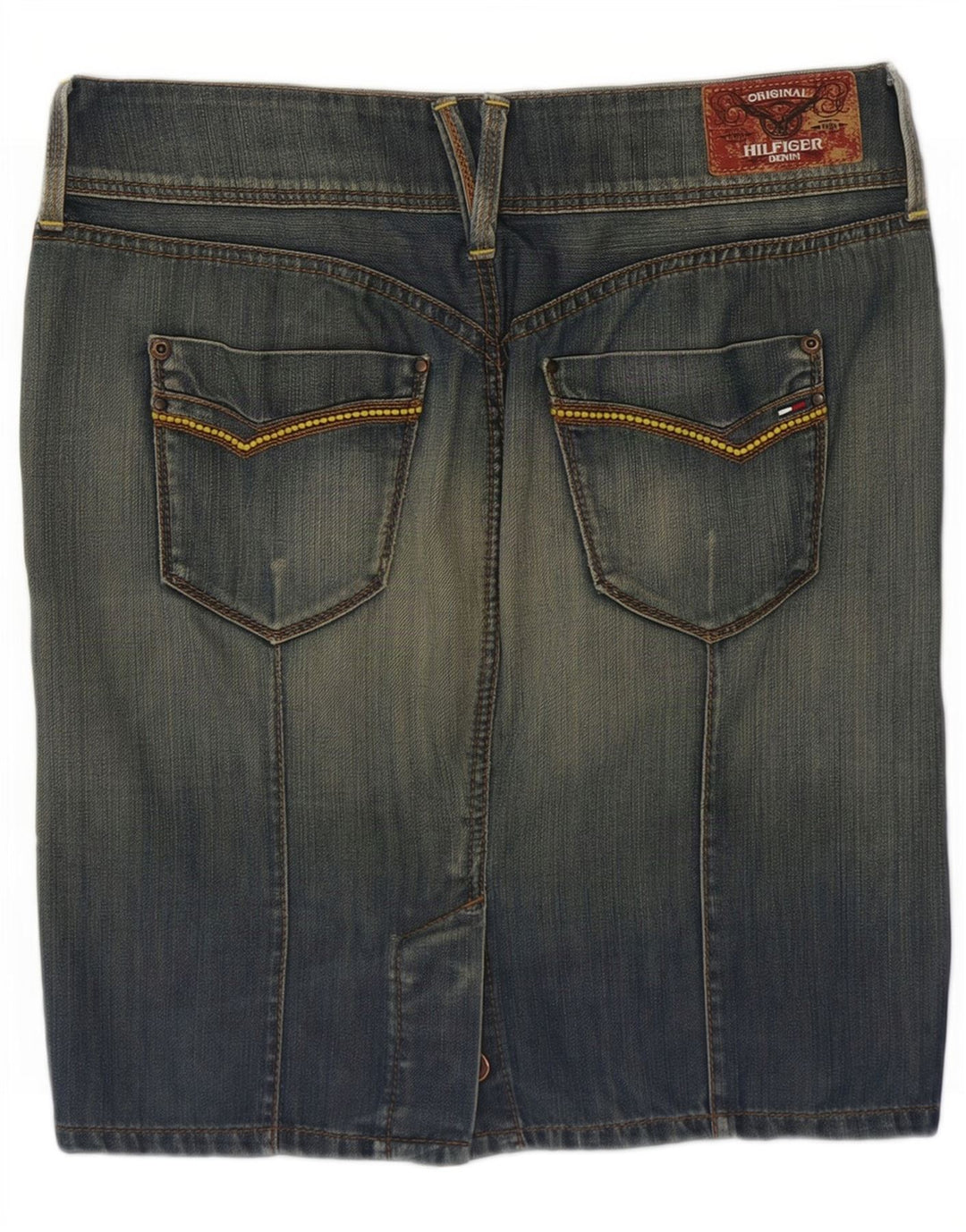 Tommy Hilfiger Womens Sonora Denim Skirt Medium W34 Blue Cotton