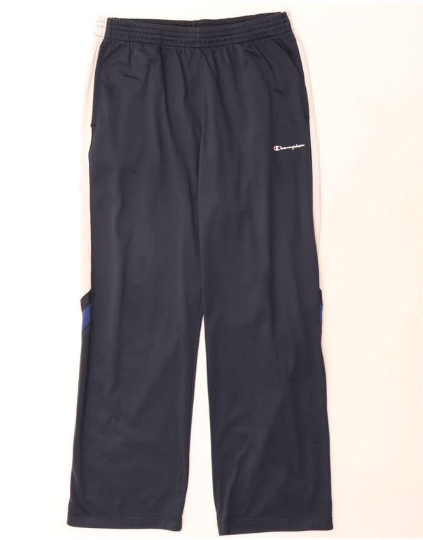 Champion Mens Tracksuit Trousers XL Navy Blue Colourblock Polyester