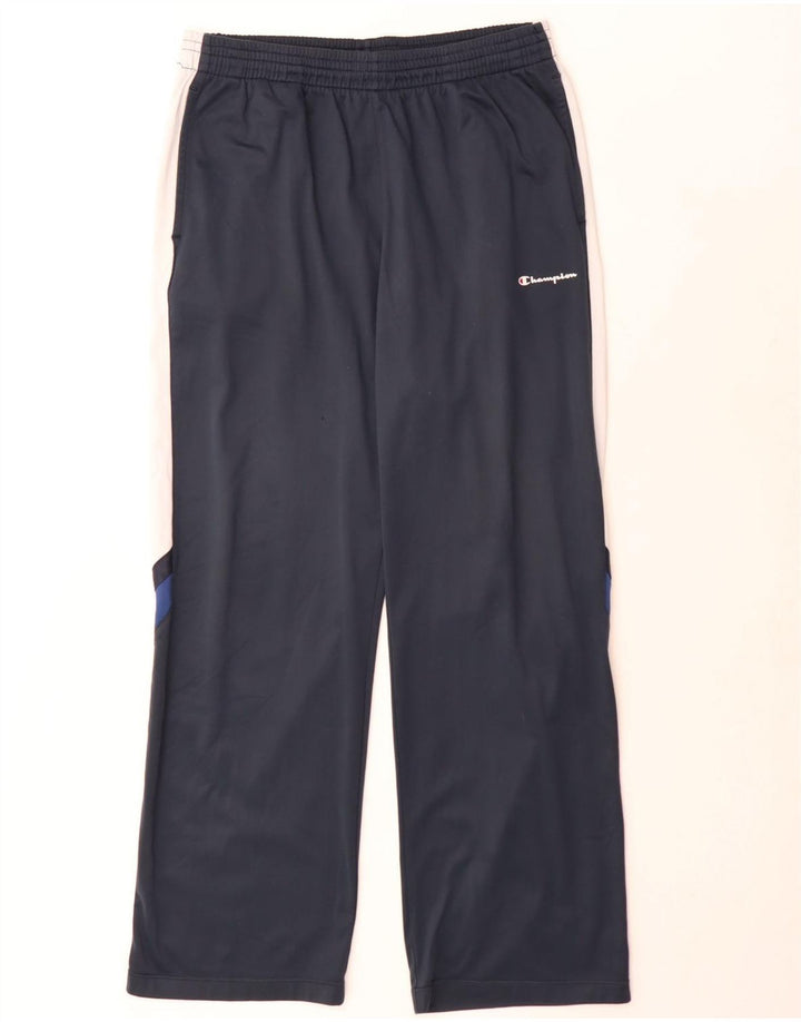 Champion Mens Tracksuit Trousers XL Navy Blue Colourblock Polyester