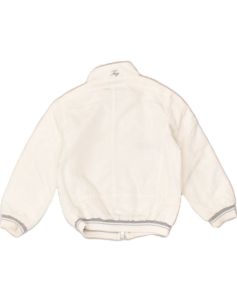 FAY Boys Bomber Jacket 3-4 Years White | Vintage Fay | Thrift | Second-Hand Fay | Used Clothing | Messina Hembry 