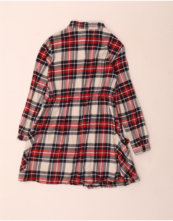 Zara Girls Shirt Dress 11-12 Years Red Check Cotton