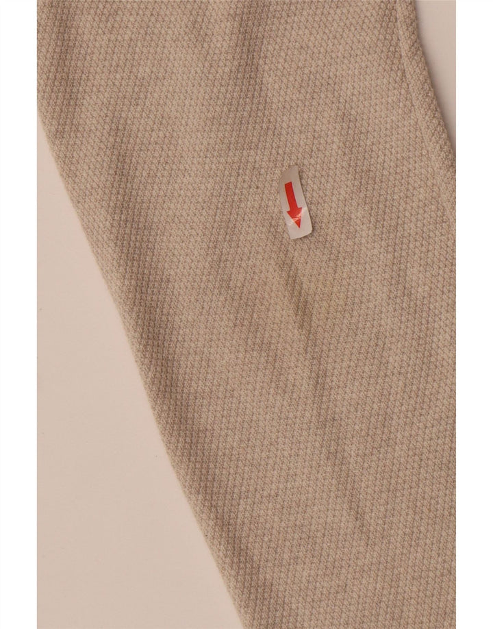 Massimo Dutti Mens Cardigan Sweater Medium Beige Cotton