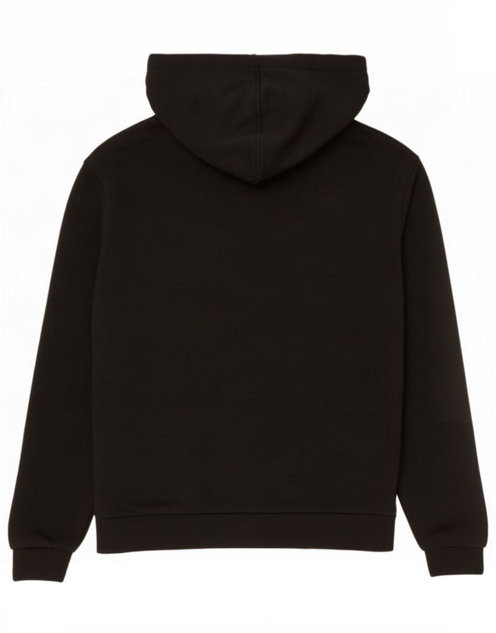 Topshop Womens Hoodie Jumper UK 12 Medium Black Polyester