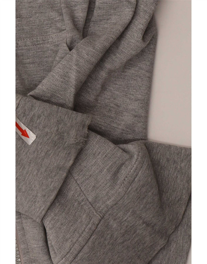 Kappa Mens Zip Hoodie Sweater Medium Grey Cotton