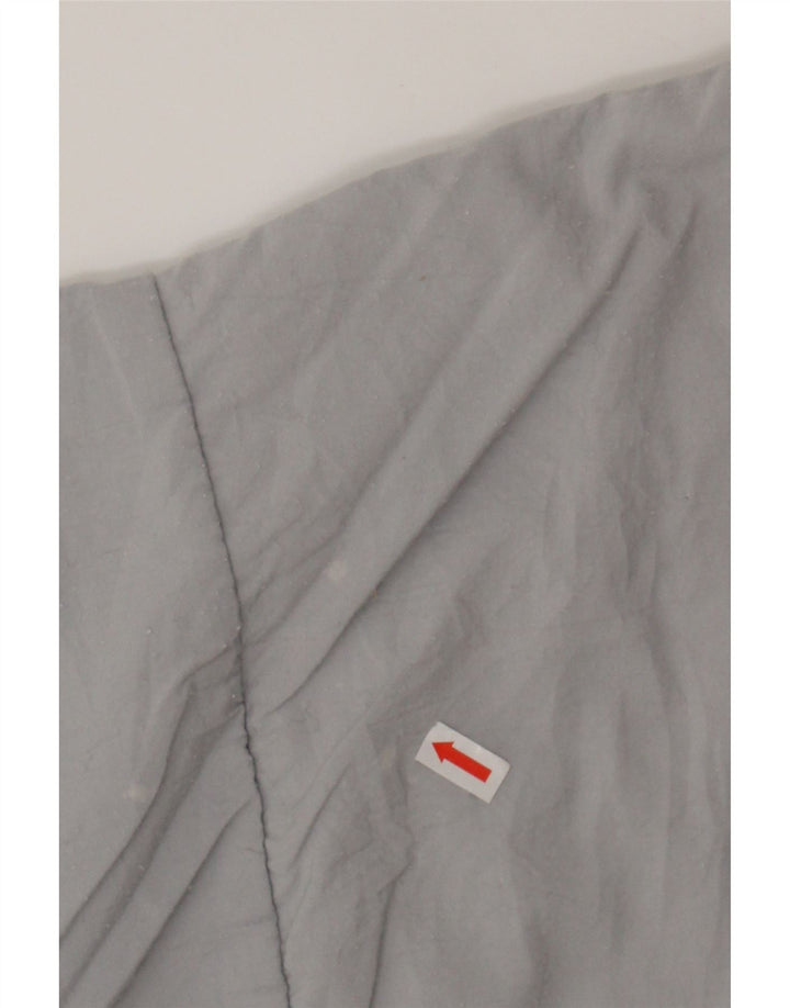 VINTAGE Mens Sweatshirt Jumper Medium Grey Colourblock Polyester Vintage Vintage and Second-Hand Vintage from Messina Hembry 