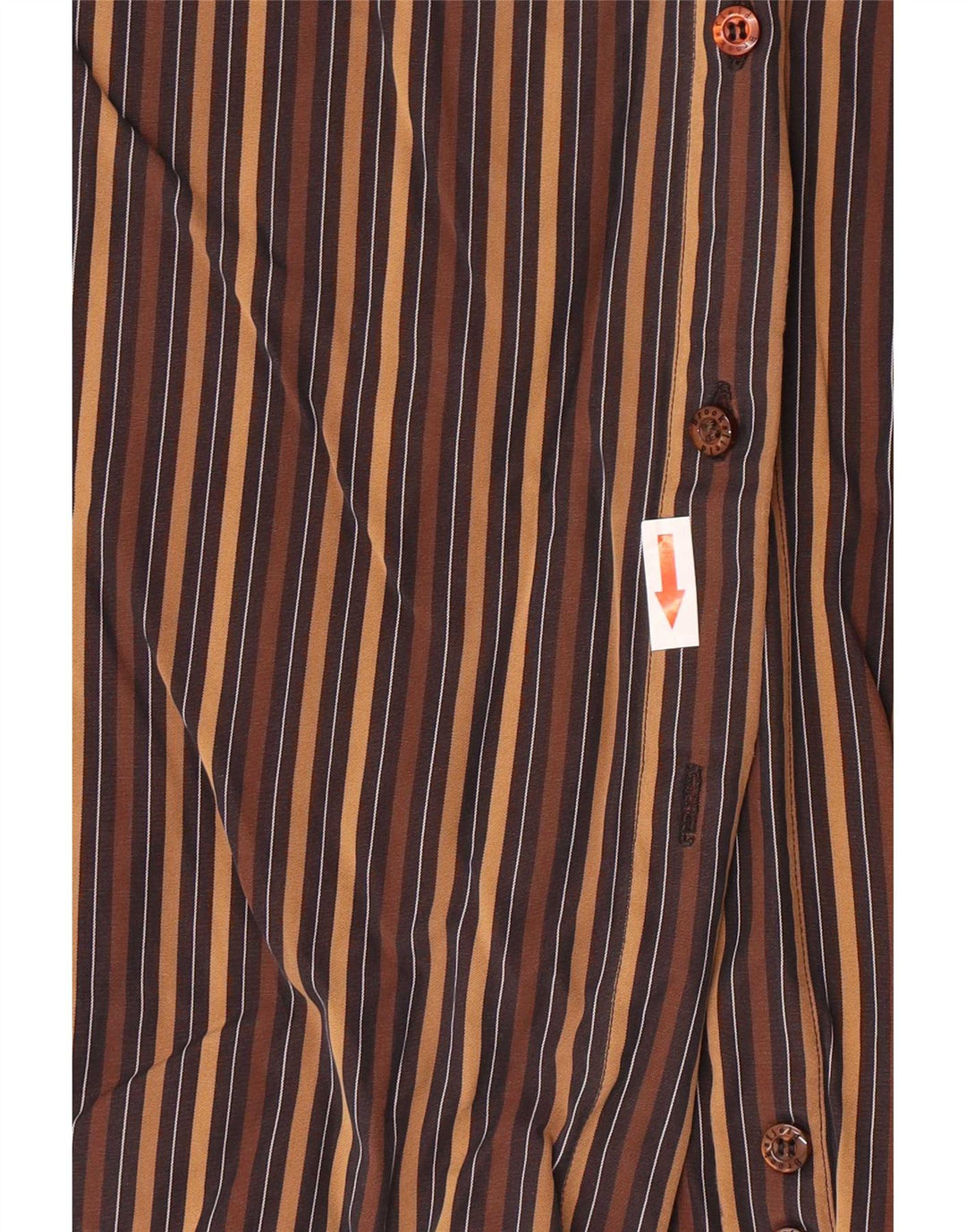 Brooksfield Womens Shirt IT 42 Medium Brown Striped