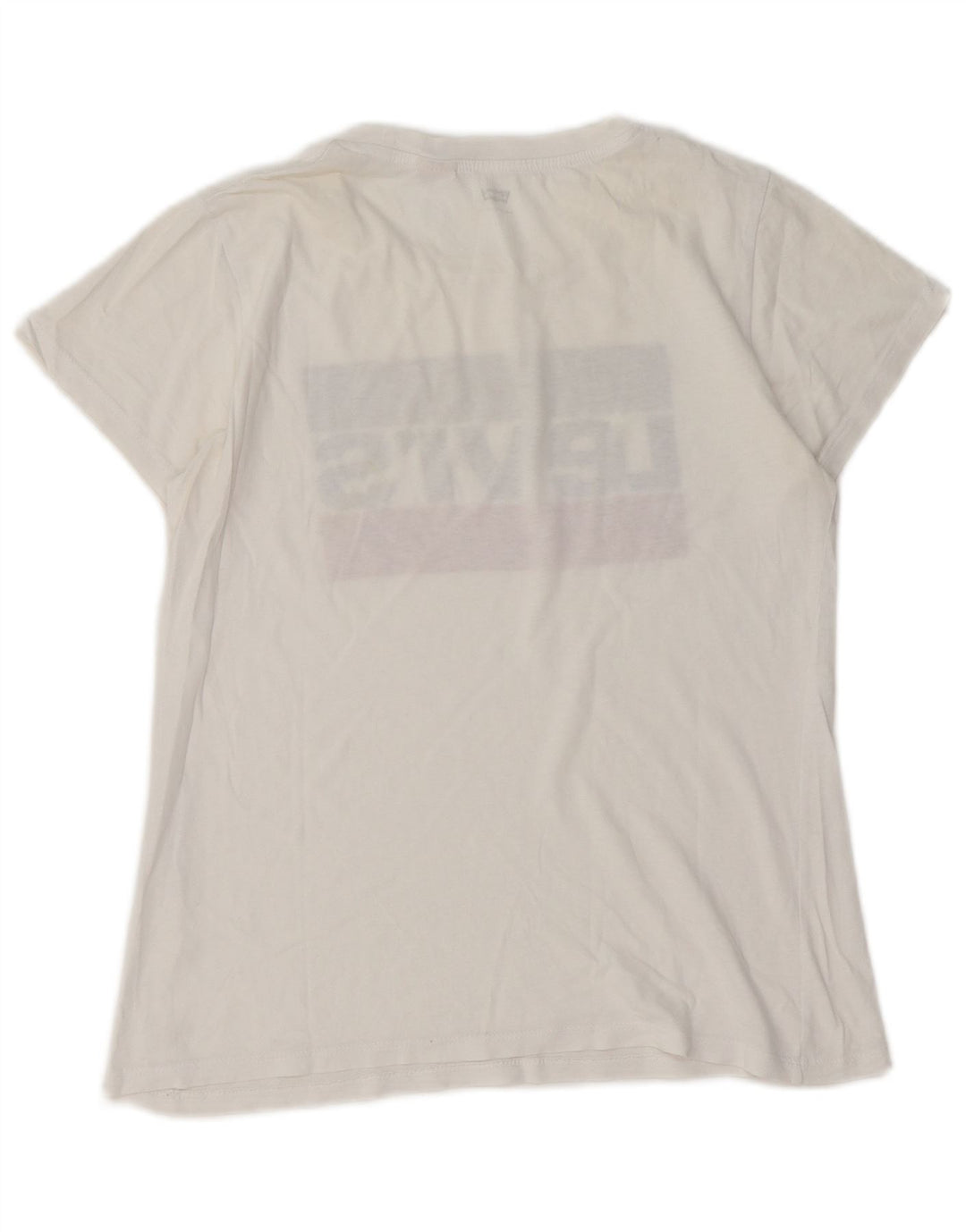 LEVI'S Womens Graphic T-Shirt Top UK 10 Small White