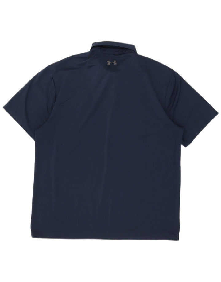 Under Armour Mens Polo Shirt Large Navy Blue