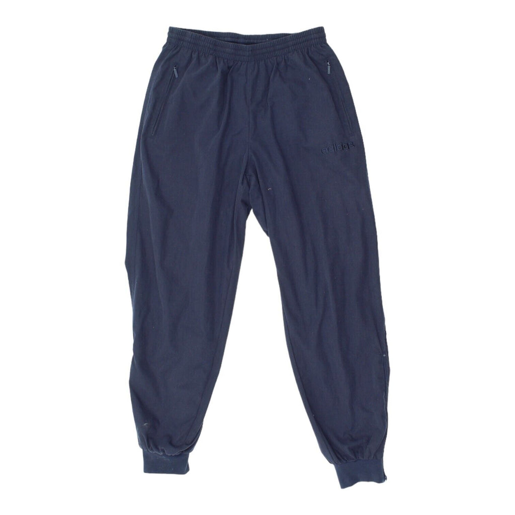 Adidas Mens Navy Blue Tracksuit Bottoms | Vintage 90s Sportswear Track Pants VTG | Vintage Messina Hembry | Thrift | Second-Hand Messina Hembry | Used Clothing | Messina Hembry 