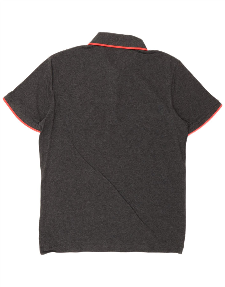 PUMA Mens Polo Shirt Medium Grey Cotton