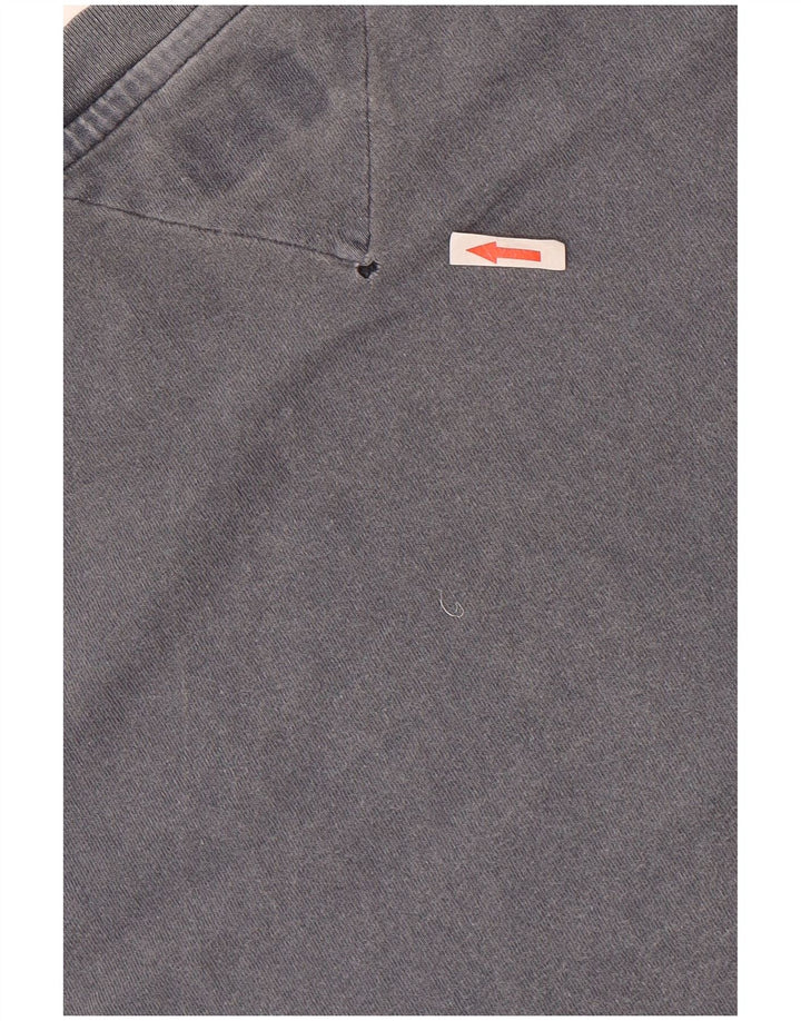 TOMMY HILFIGER Mens Graphic T-Shirt Top Medium Grey Cotton