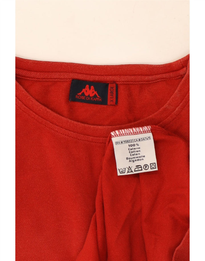 Kappa Mens T-Shirt Top XL Red Cotton