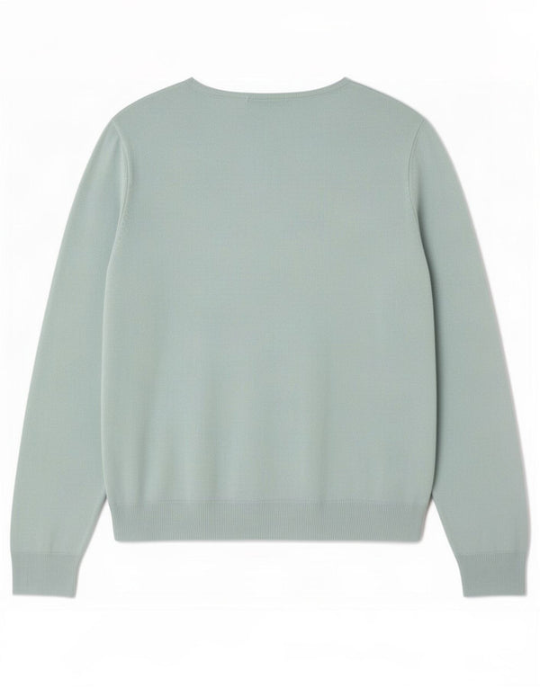 Marks & Spencer Womens Boat Neck Jumper Sweater UK 22 3XL Turquoise Acrylic