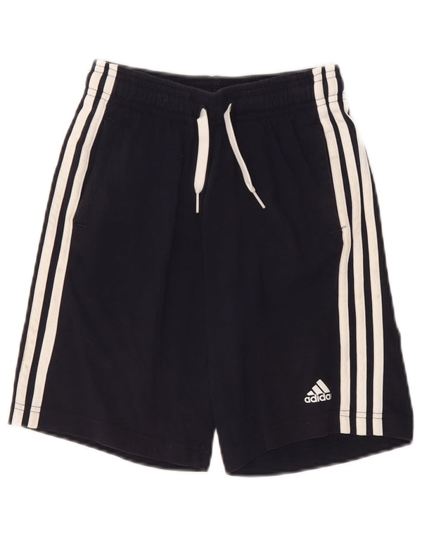 Adidas Boys Sport Shorts 9-10 Years Navy Blue Cotton