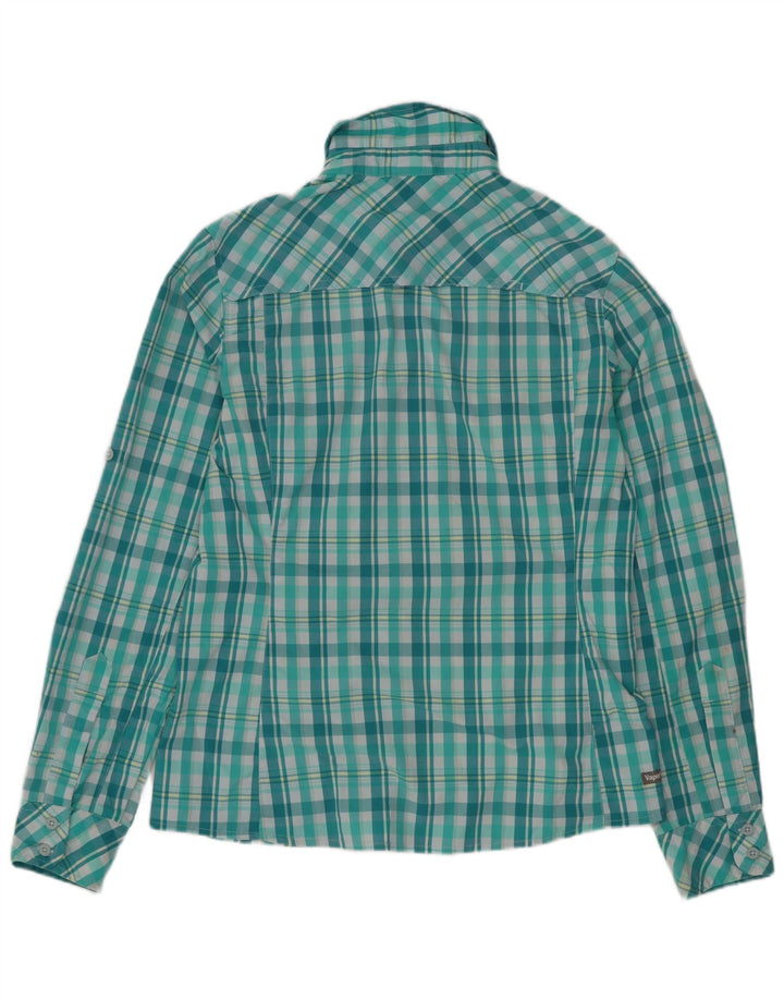 The North Face Womens Shirt UK 10 Small Green Check Nylon