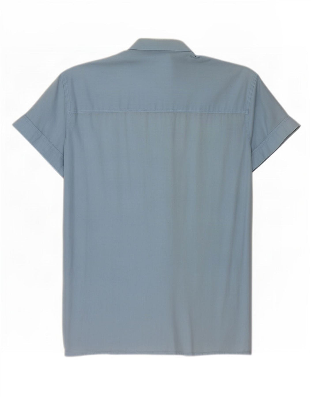 Lee Mens Short Sleeve Shirt XL Blue Cotton
