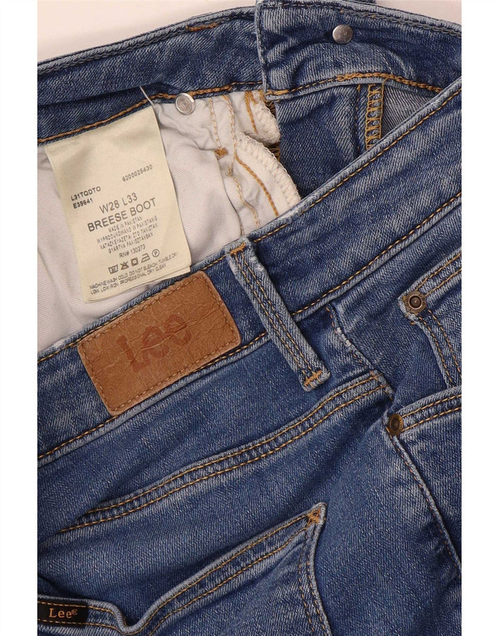 Lee Womens Breese Bootcut Jeans W28 L29 Blue Cotton