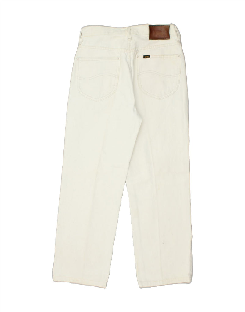 LEE Womens Straight Jeans W29 L27 White Cotton | Vintage Lee | Thrift | Second-Hand Lee | Used Clothing | Messina Hembry 
