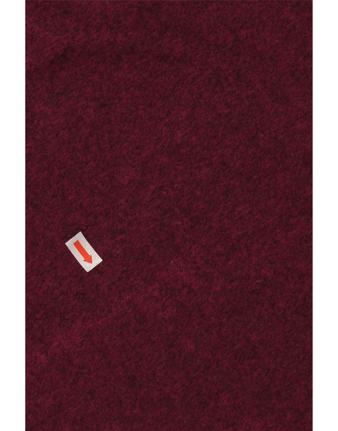 Asics Mens T-Shirt Top Large Burgundy Flecked Cotton
