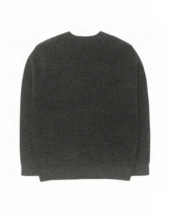 Marks & Spencer Mens Crew Neck Jumper Sweater Large Green Flecked Acrylic