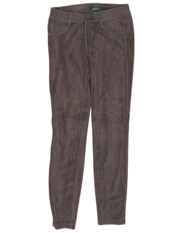 Benetton Womens Leggings UK 10 Small  Grey Cotton