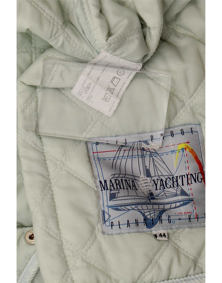 Marina Yachting Womens Quilted Gilet IT 44 Medium Green Nylon