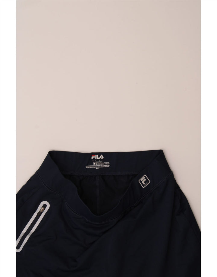 FILA Womens Tennis Skirt UK 14 Medium Navy Blue Polyester Vintage Fila and Second-Hand Fila from Messina Hembry 