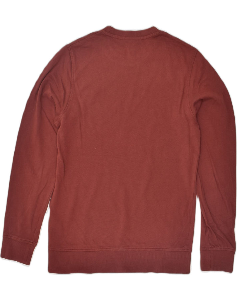 JACK & JONES Mens Core Graphic Sweatshirt Jumper XS Burgundy Cotton | Vintage Jack & Jones | Thrift | Second-Hand Jack & Jones | Used Clothing | Messina Hembry 