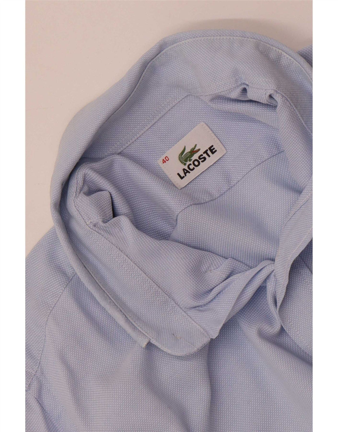 Lacoste Mens Shirt Size 40 Medium Blue