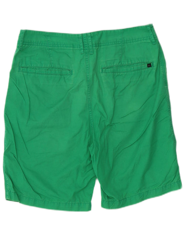 Quiksilver Mens Chino Shorts W32 Medium Green Cotton