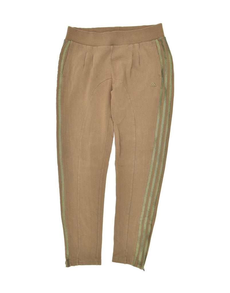 ADIDAS Womens Tracksuit Trousers UK 10 Small Brown Cotton Vintage Adidas and Second-Hand Adidas from Messina Hembry 