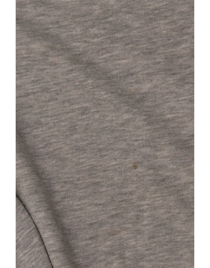 Topshop Womens Oversized Sweatshirt Jumper UK 6 XS Grey Floral Polyester