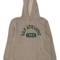 Gap Mens Graphic Hoodie Jumper Large Grey Flecked Cotton