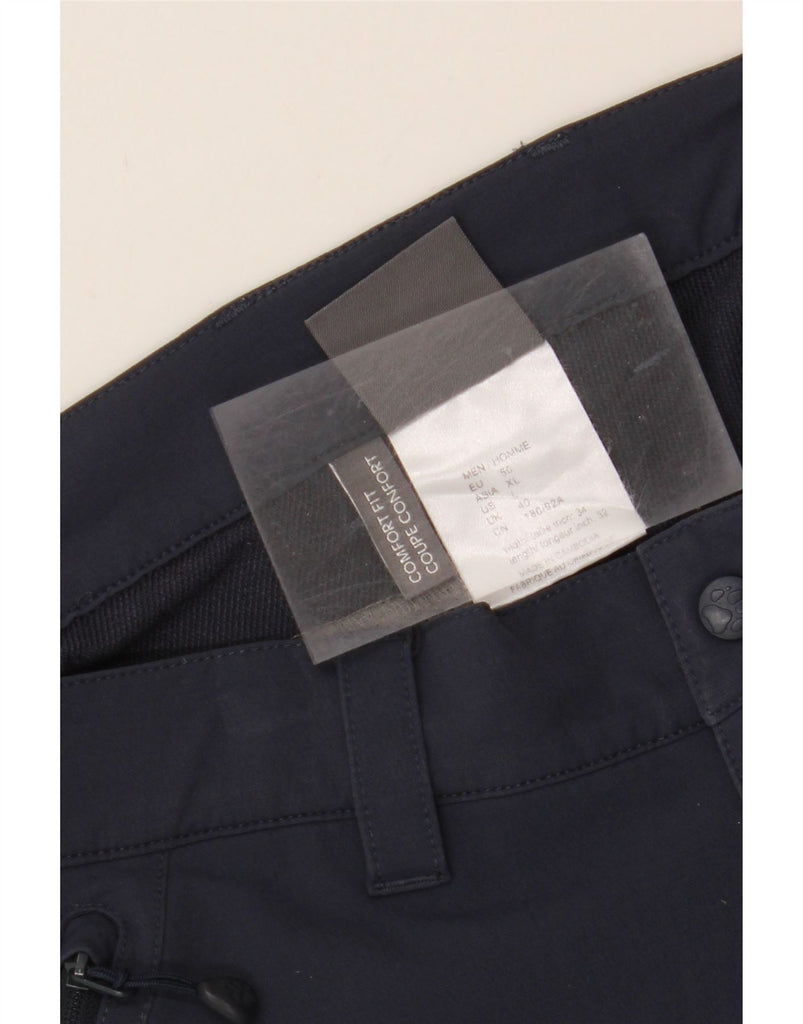 JACK WOLFSKIN Mens Straight Cargo Trousers UK 40 Large W36 L29 Navy Blue Vintage Jack Wolfskin and Second-Hand Jack Wolfskin from Messina Hembry 