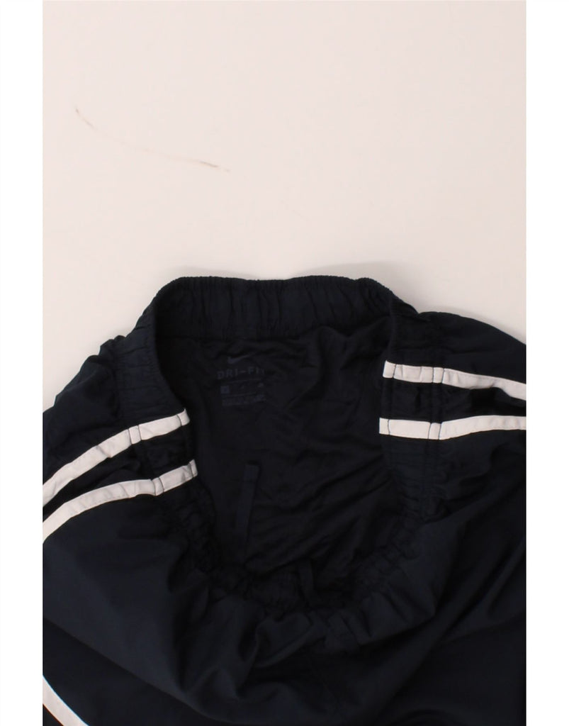 NIKE Womens Dri Fit Sport Shorts UK 8 Small Navy Blue Vintage Nike and Second-Hand Nike from Messina Hembry 