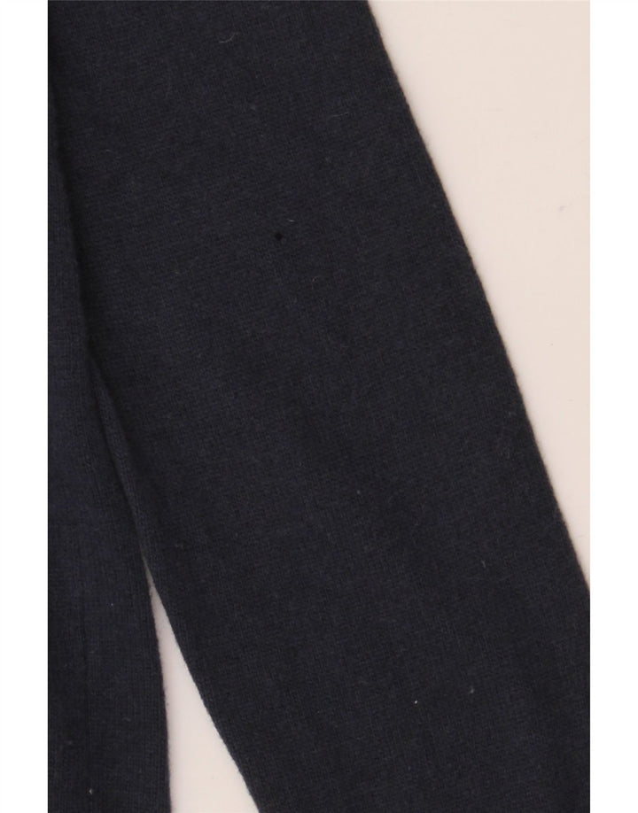 BENETTON Mens Boat Neck Jumper Sweater Small Navy Blue Virgin Wool
