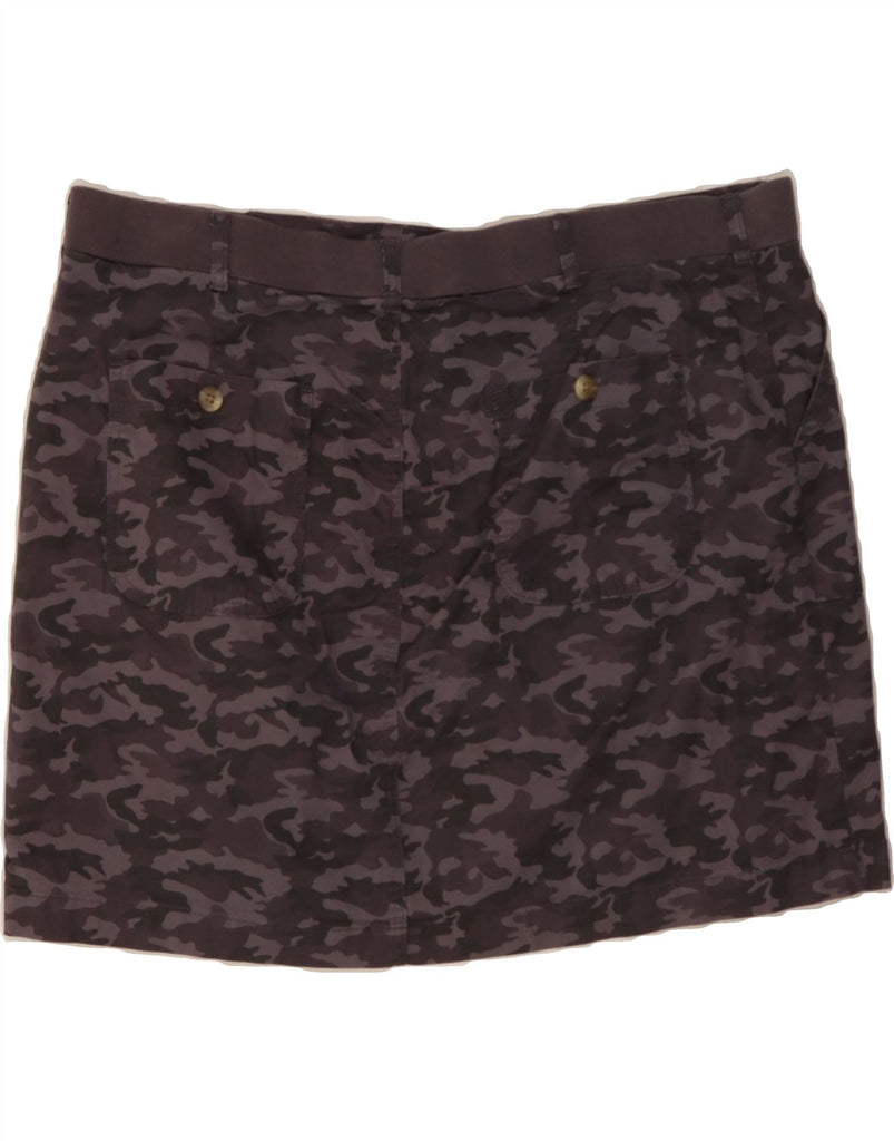 LEE Womens Skort Midrise Straight Skirt US 22 3XL W44 Grey Camouflage Vintage Lee and Second-Hand Lee from Messina Hembry 