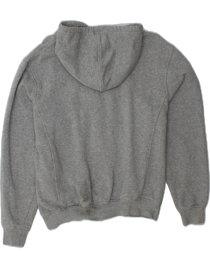 FILA Womens Oversized Graphic Zip Hoodie Sweater UK 14 Medium Grey Cotton Vintage Fila and Second-Hand Fila from Messina Hembry 