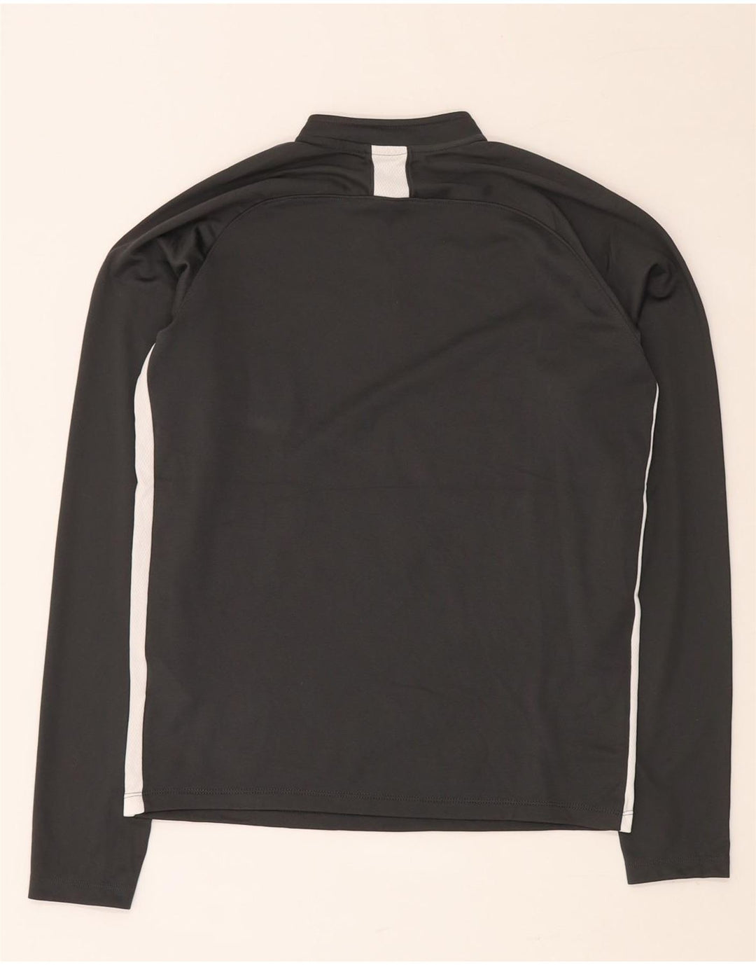 NIKE Boys Dri Fit Zip Neck Pullover Tracksuit Top 13-14 Years XL Grey