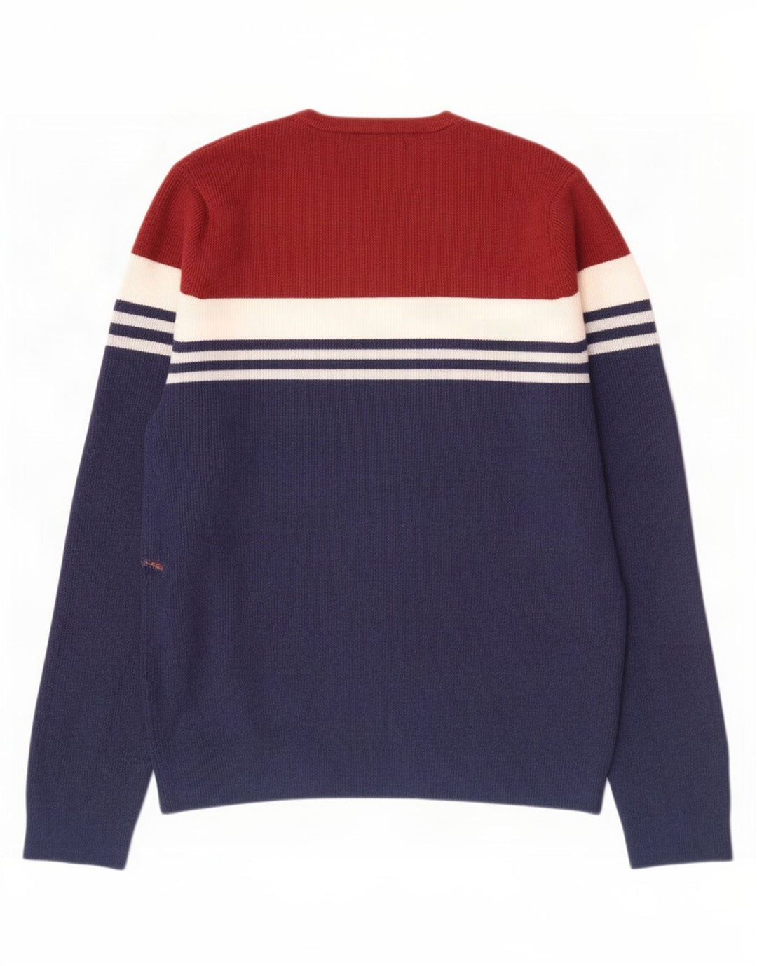 Marks & Spencer Mens Crew Neck Jumper Sweater Large Blue Colourblock