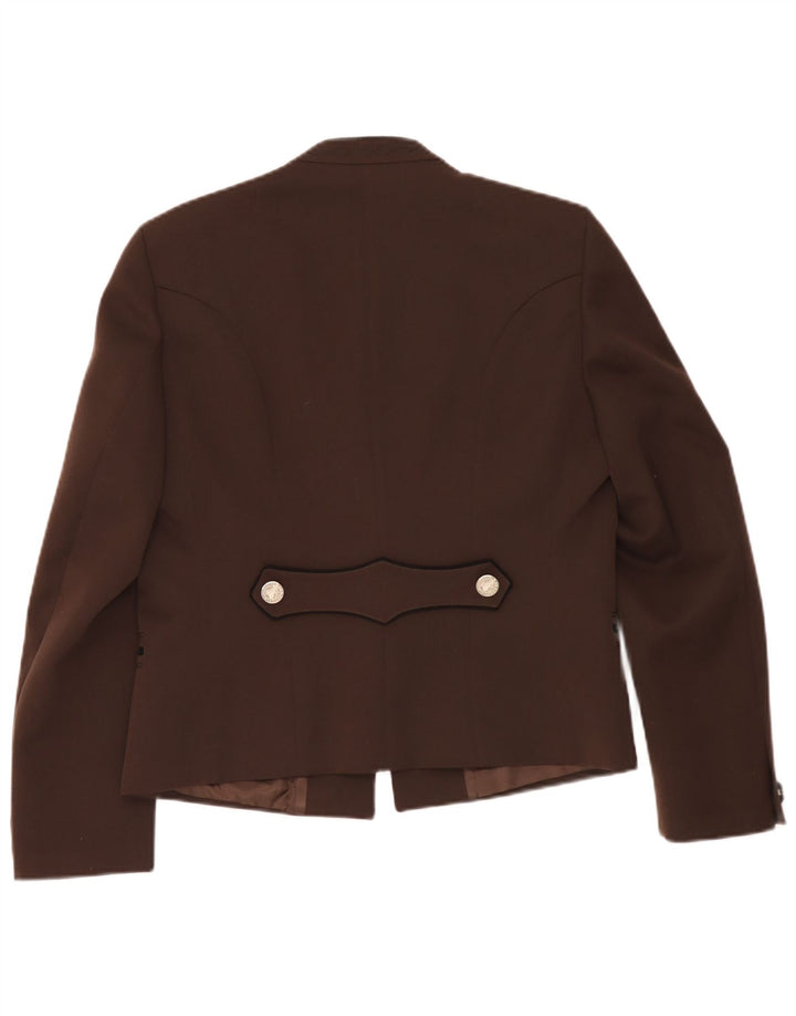 Vintage Womens Blazer Jacket UK 14 Medium Brown