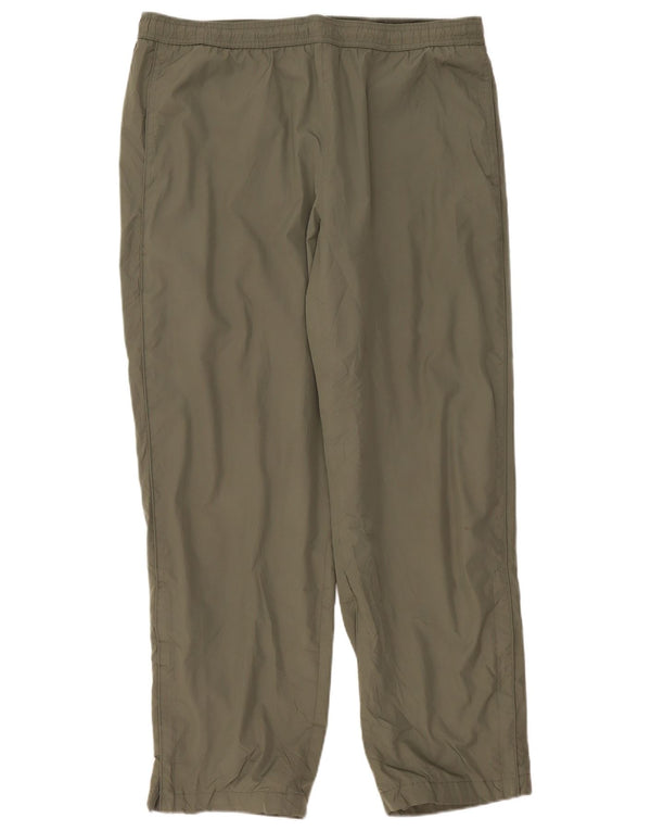Izod Mens Tracksuit Trousers Large Khaki Polyester