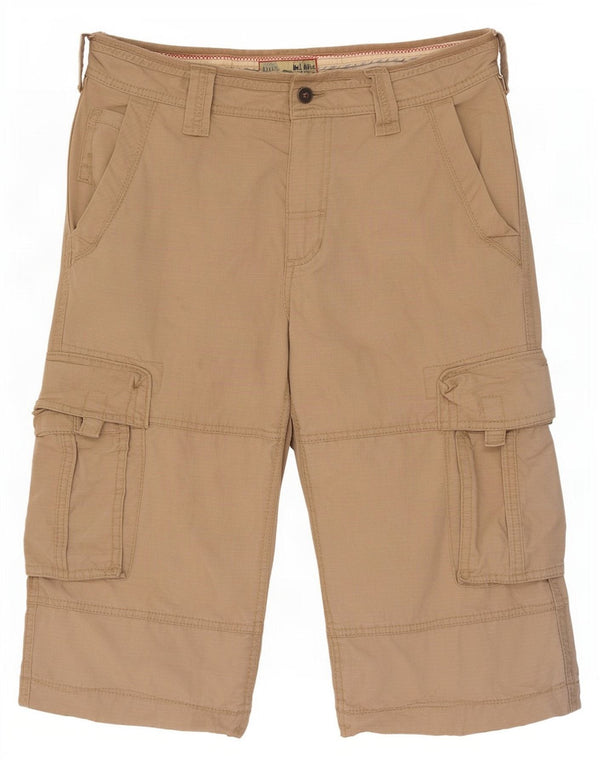 Fat Face Mens Cargo Bermuda Shorts W32 Medium Beige Cotton