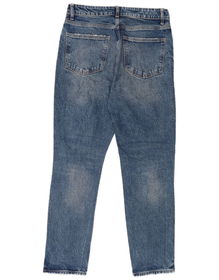 Zara Womens Distressed Slim Jeans EU 40 Medium W30 L27 Blue