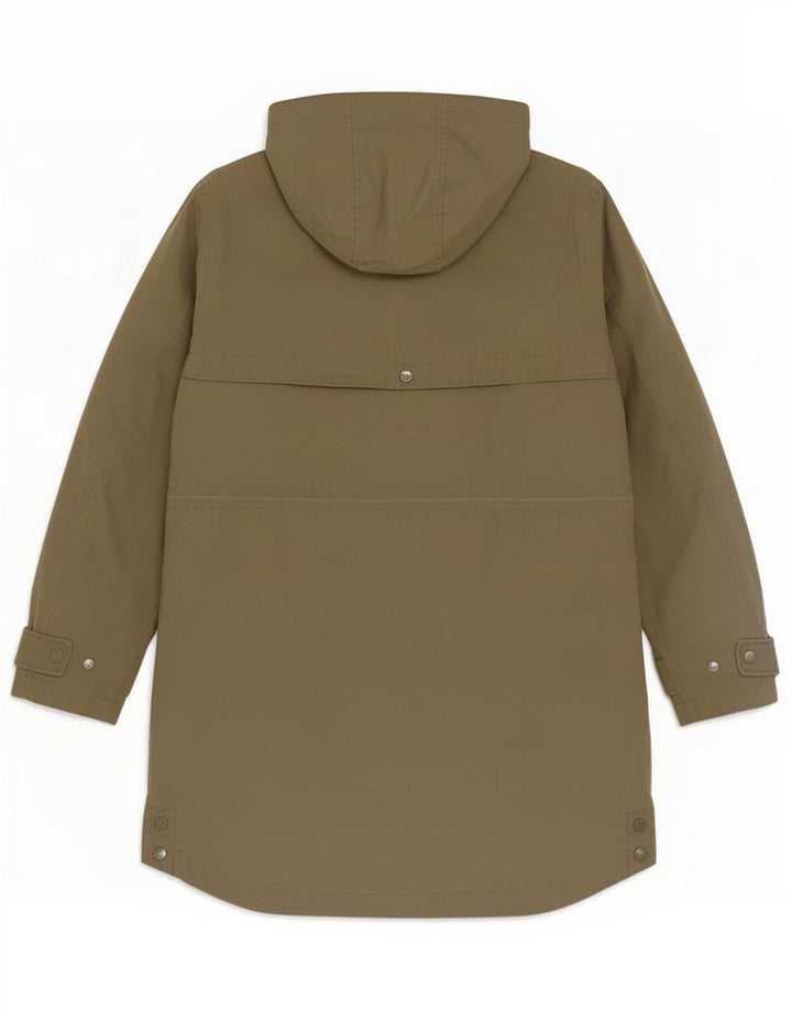 Joules Womens Hooded Raincoat UK 12 Medium Khaki