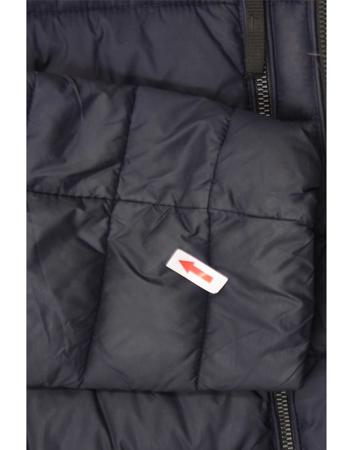 Calvin Klein Mens Padded Jacket UK 40 Large Navy Blue Nylon