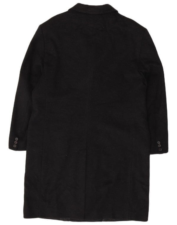 VINTAGE Mens Chesterfield Coat IT 54 2XL Black Wool