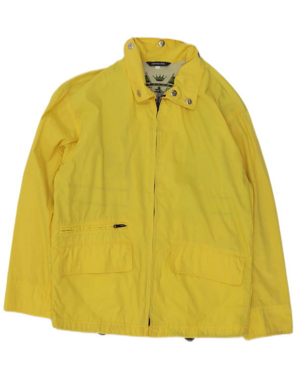 Vintage Mens Utility Jacket UK 44 2XL Yellow